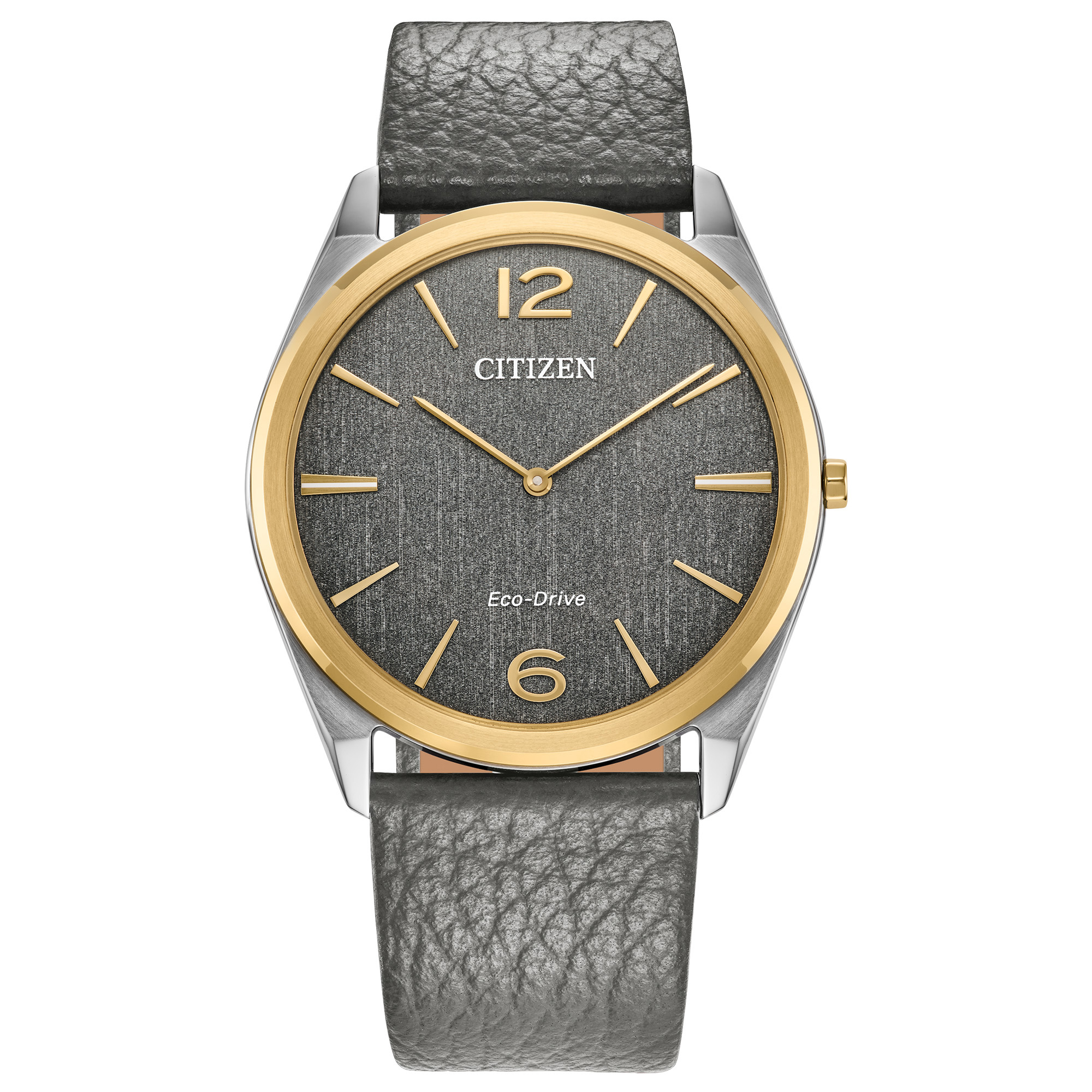 Citizen Eco-Drive Suratto Gray Dial Gray Leather Strap Watch 384mm - AR3124-07H 425$