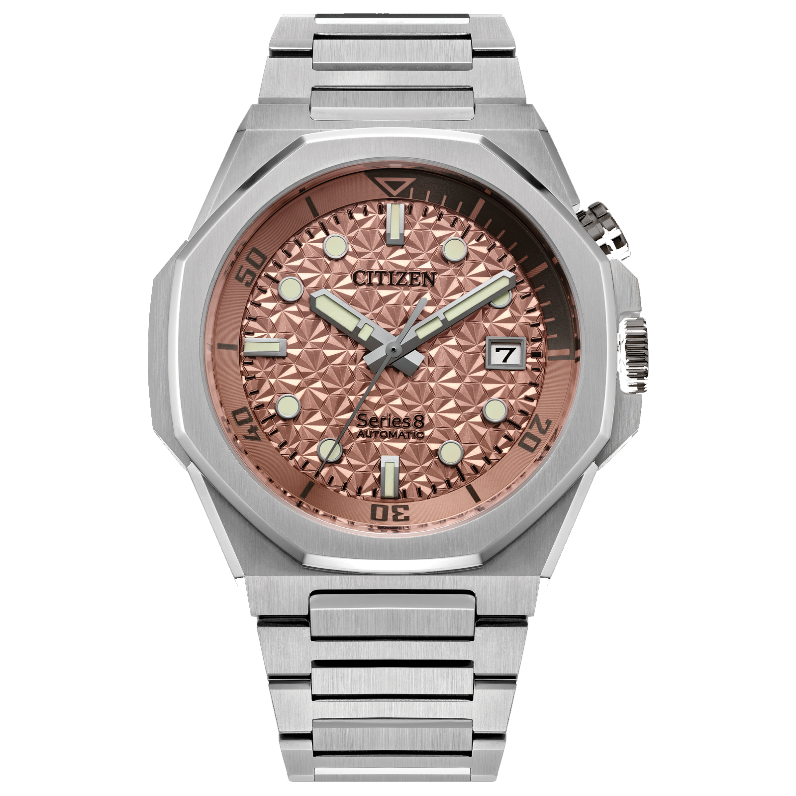 Citizen Series8 890 Automatic Salmon Dial Stainless Steel Watch 426mm - NB6066-51W 1395$