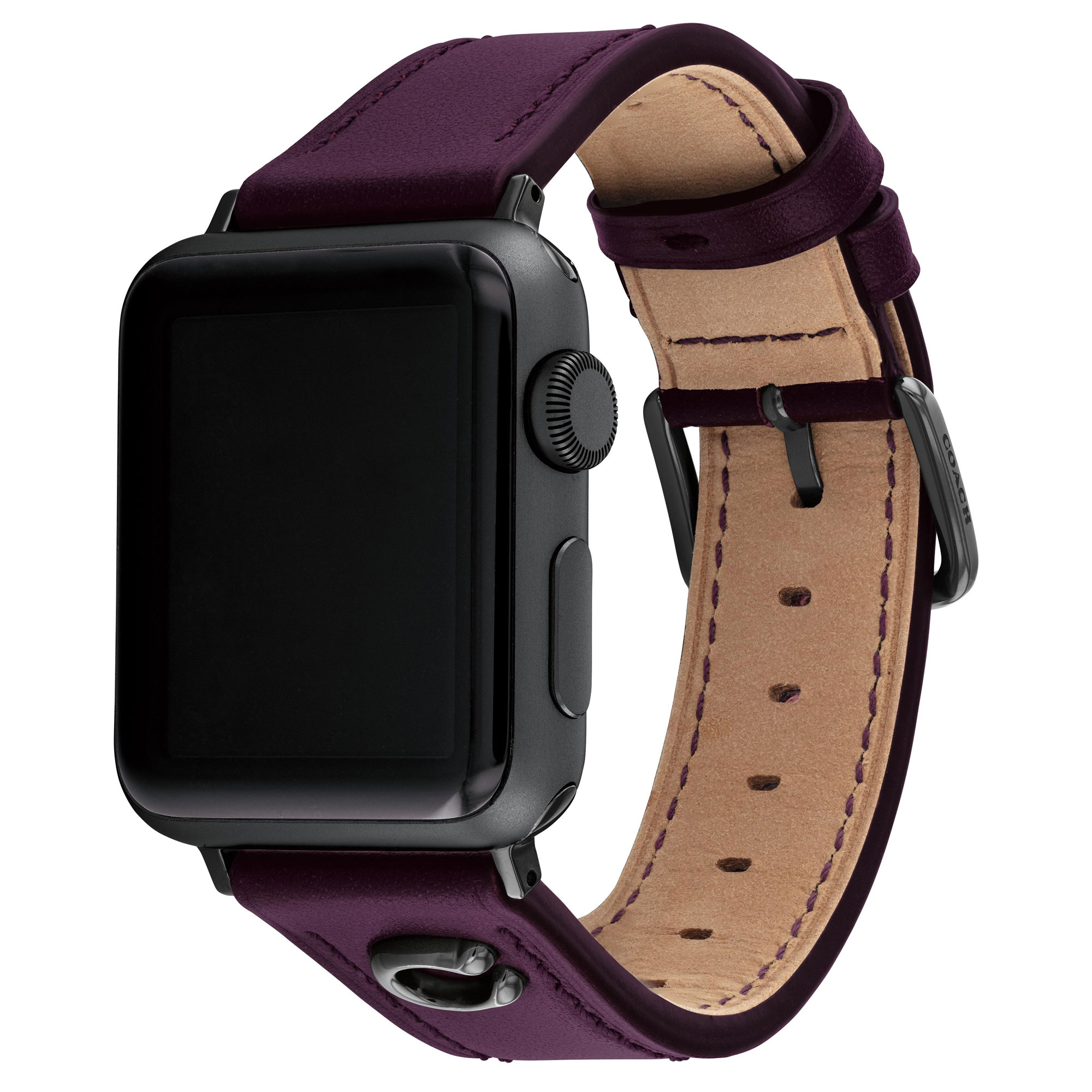 COACH Apple Watch Strap | Pink Leather | 38mm, 40mm, & 41mm 