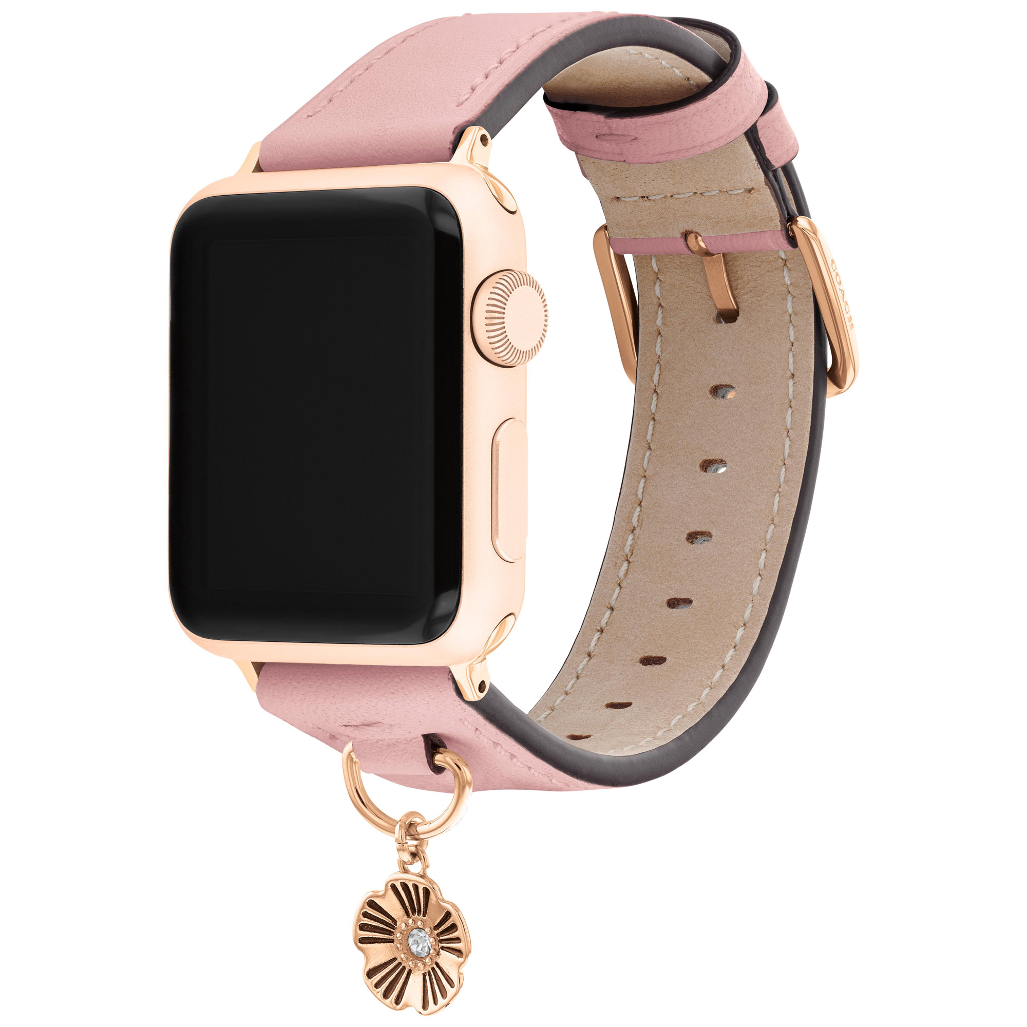 スマートフォン/携帯電話 その他 COACH Apple Watch Strap | Pink Leather | 38mm, 40mm, & 41mm 