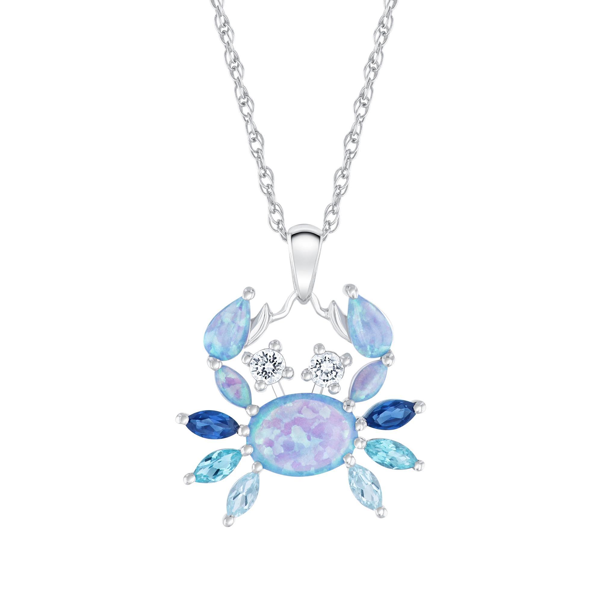 Created Opal, Created Sapphire and Created Topaz Crazy Crab Penda