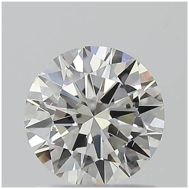 0.90 Carat Round Shape Earth Grown Diamond J Color SI1 Clarity ...