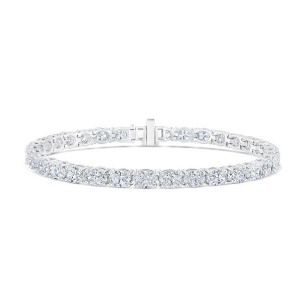 14K White Gold Diamond Tennis Bracelet (2 CTW)