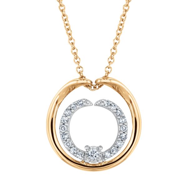 Enso top circle necklace