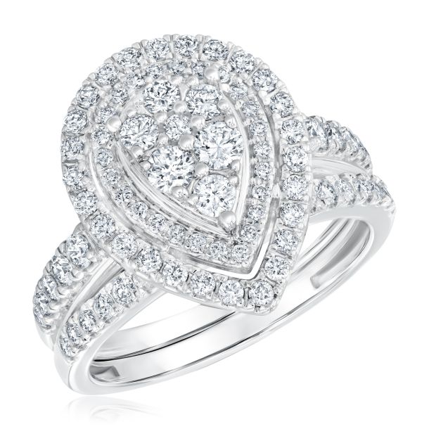 Pear shaped composite ring hotsell