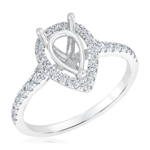 White gold best sale settings