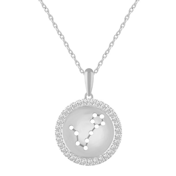 Pisces necklace sterling silver clearance