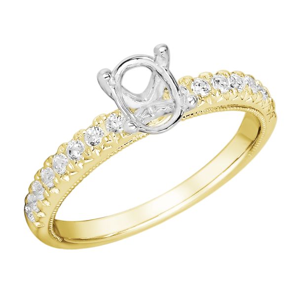 Milgrain engagement hotsell ring setting