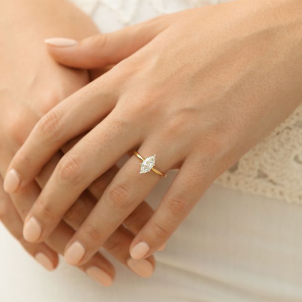 Marquise diamond ring 1 carat on sale