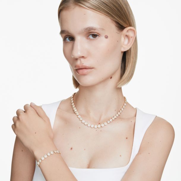 Swarovski Crystal Una Angelic Gold-Tone Necklace and Swarovski Crystal Una Angelic Gold-Tone Necklace and