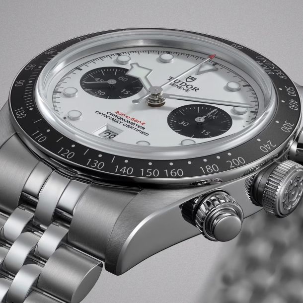 Black Bay Chrono Opaline Dial Stainless Steel Watch 41mm - M79360N