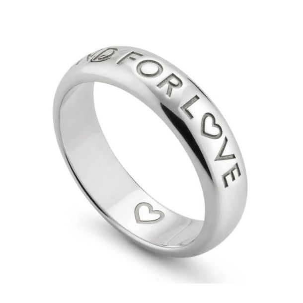 Gucci Blind for Love 5mm Sterling Silver Band Ring | Neiman