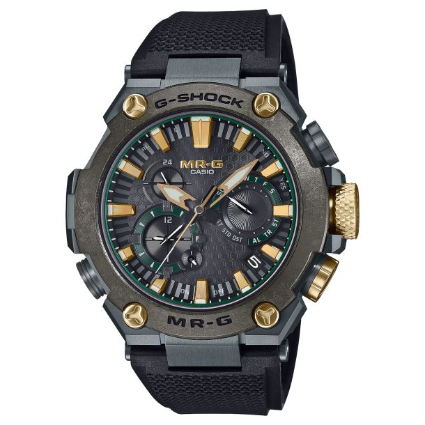 Casio G-Shock MR-G Green Black Rubber Strap Watch 54.7mm