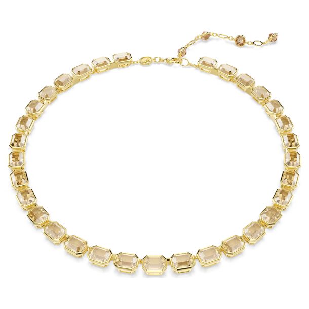 Swarovski Millenia Golden Octagon Crystal Necklace, Gold-Tone