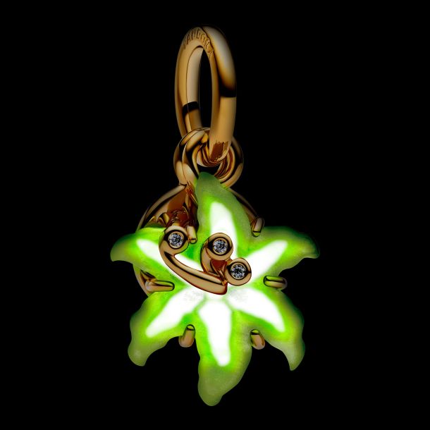 Pandora - Disney Tangled Sundrop Flower Glow-in-the-dark Gold