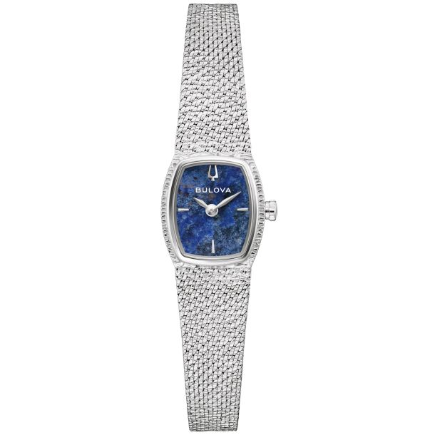 Bulova 自動巻き腕時計 タイムセール Bulova Goddess of Time Blue Sodalite Dial Stainless Steel Mesh