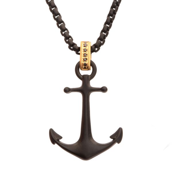 INOX Black Sapphire Black Ion-Plated Stainless Steel Anchor