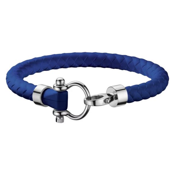 OMEGA Sailing Bracelet in Electric Blue Rubber - B34STA0509504