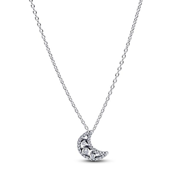 Pandora Crescent Moon Pendant Necklace | REEDS Jewelers