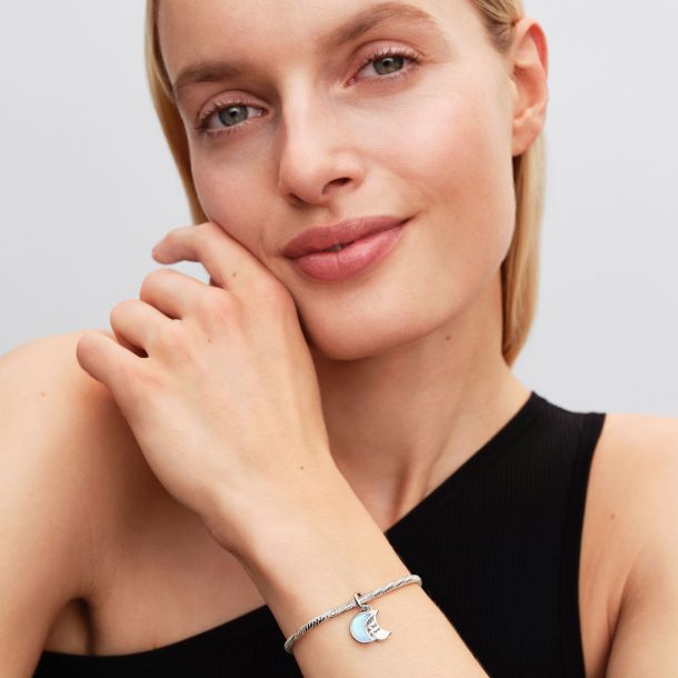 Pandora Crescent Moon Double Dangle Charm | REEDS Jewelers