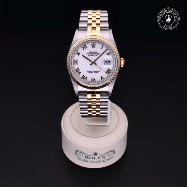 Rolex Certified Pre-Owned Oyster Perpetual Datejust 36 Yellow Rolesor Bracelet  Watch 2