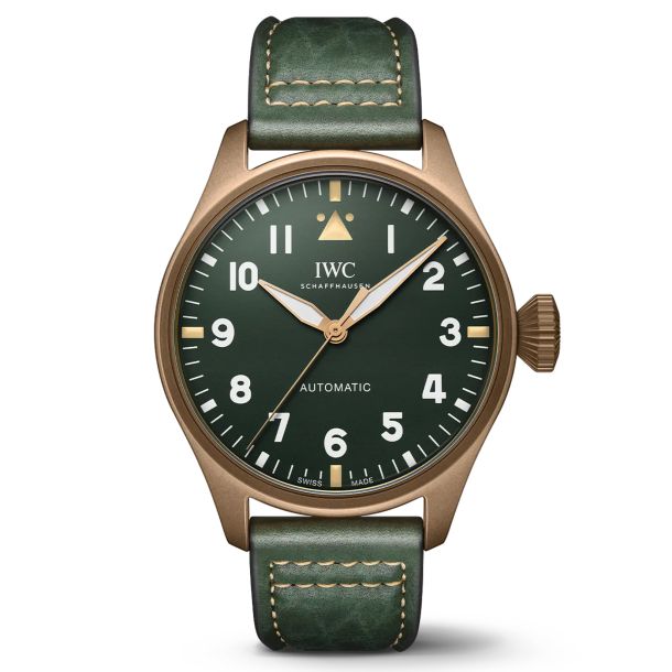 IWC Big Pilot's 43 Military Green Dial Green Strap Watch 43mm