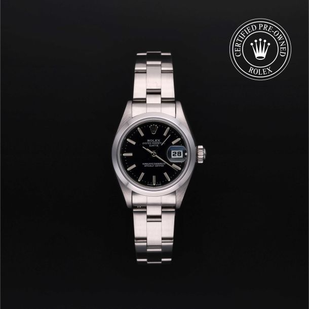 Rolex Certified Pre-Owned Oyster Perpetual Lady-Datejust 26 Black Dial Watch 26mm - M69160 1