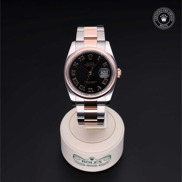 Rolex Certified Pre-Owned Datejust 36 Black Sunbeam Dial Watch 36mm - M116201-0006 2