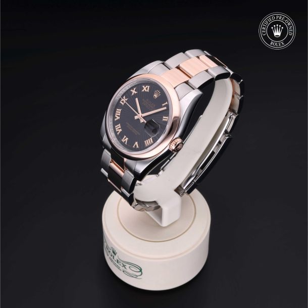 Rolex Certified Pre-Owned Datejust 36 Black Sunbeam Dial Watch 36mm - M116201-0006 3