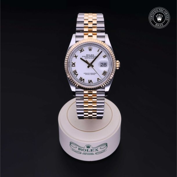Rolex Certified Pre-Owned Datejust 36 White Dial Watch 36mm - M126233-0029 2