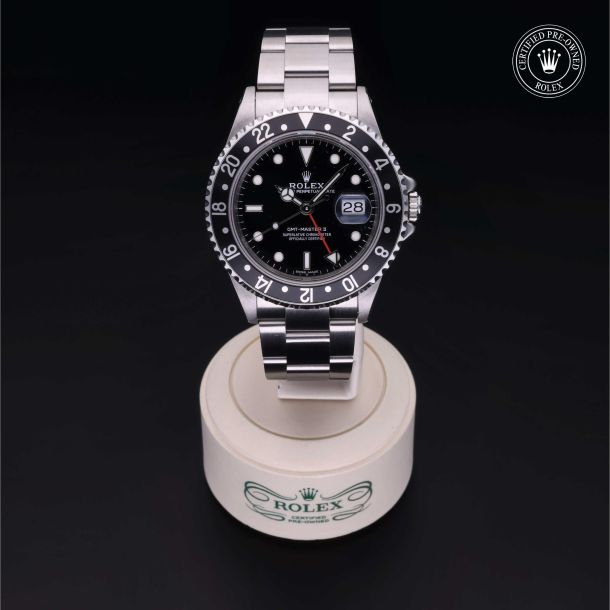 Rolex Certified Pre-Owned Oyster Perpetual GMT-Master II Black Dial Watch 40mm - M16710-0005 2