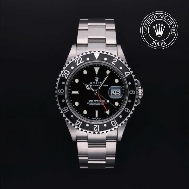 Rolex Certified Pre-Owned Oyster Perpetual GMT-Master II Black Dial Watch 40mm - M16710-0005 1