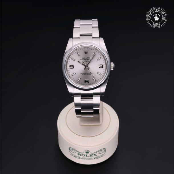 Rolex Certified Pre-Owned Oyster Perpetual 34 Silver Dial Watch 34mm - M114200-0004 2