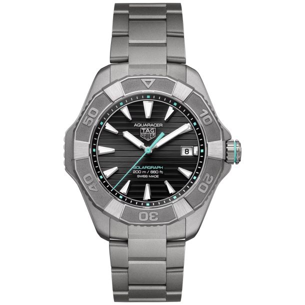 TAG Heuer AQUARACER Professional 200 Solargraph Quartz Black Dial