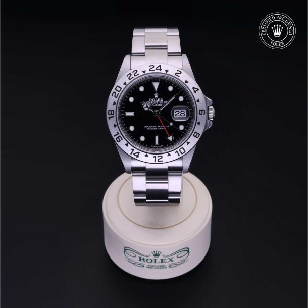 Rolex Certified Pre-Owned Oyster Perpetual Explorer II Black Dial Watch 40mm - M16570-0005 2
