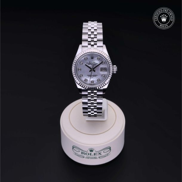 Rolex Certified Pre-Owned Lady-Datejust Mother-of-Pearl Diamond Dial Watch 28mm - M279174-0009 2