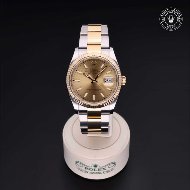 Rolex Certified Pre-Owned Datejust 36 Champagne Dial Watch 36mm - M126233-0016 2