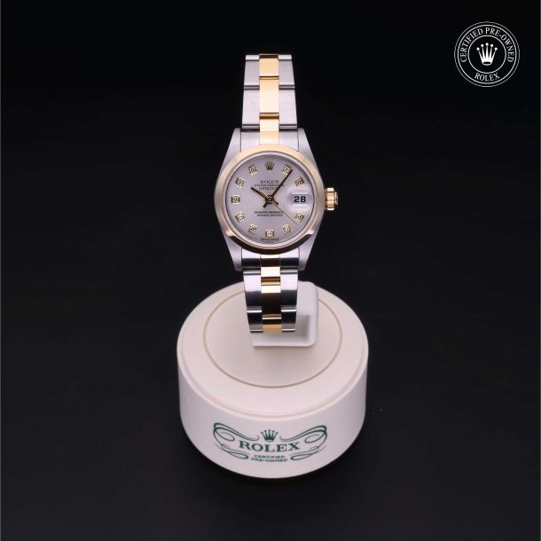 Rolex Certified Pre-Owned Oyster Perpetual Lady-Datejust 26 Diamond Silver Dial Watch 26mm - M79163-0001 2