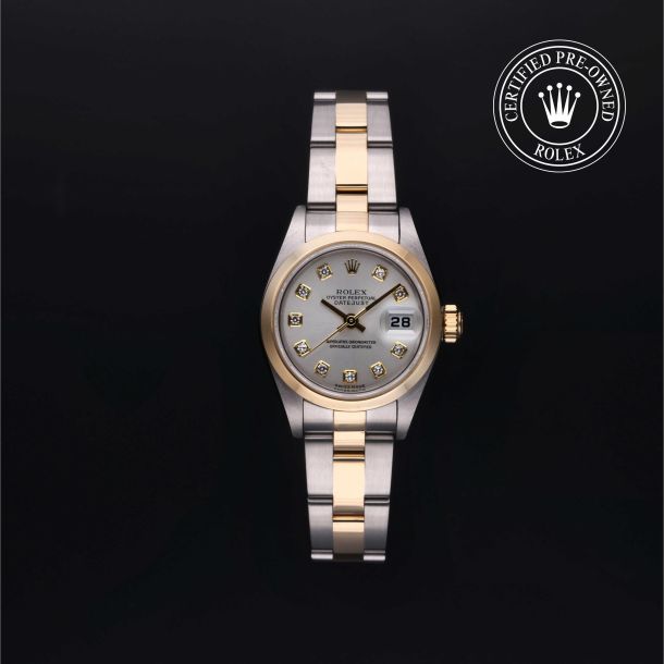Rolex Certified Pre-Owned Oyster Perpetual Lady-Datejust 26 Diamond Silver Dial Watch 26mm - M79163-0001 1