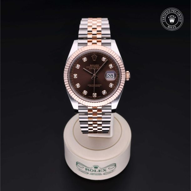 Rolex Certified Pre-Owned Datejust 41 Chocolate Diamond Dial Watch 41mm - M126331-0004 2