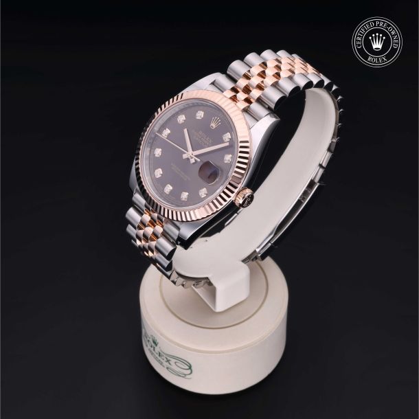 Rolex Certified Pre-Owned Datejust 41 Chocolate Diamond Dial Watch 41mm - M126331-0004 3