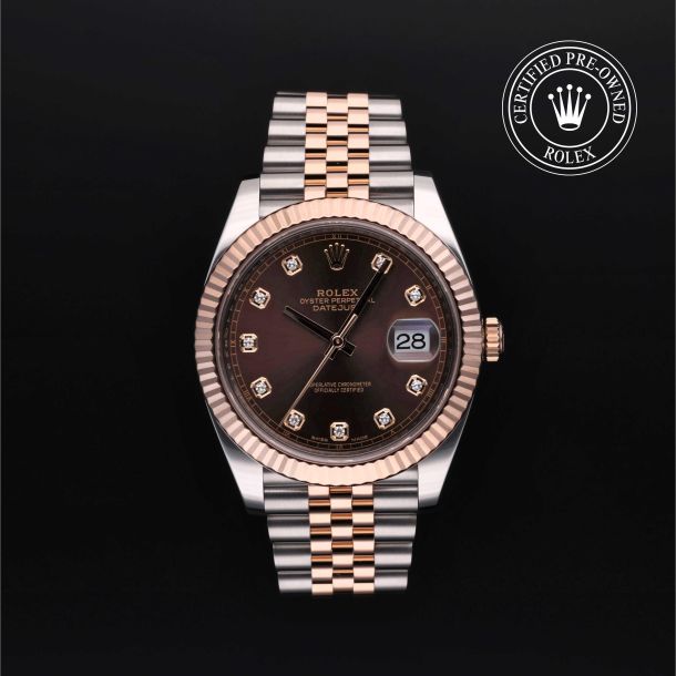 Rolex Certified Pre-Owned Datejust 41 Chocolate Diamond Dial Watch 41mm - M126331-0004 1