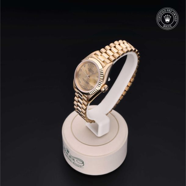 Rolex Certified Pre-Owned Oyster Perpetual Lady-Datejust 26 Champagne Dial Watch 26mm - 69178 3