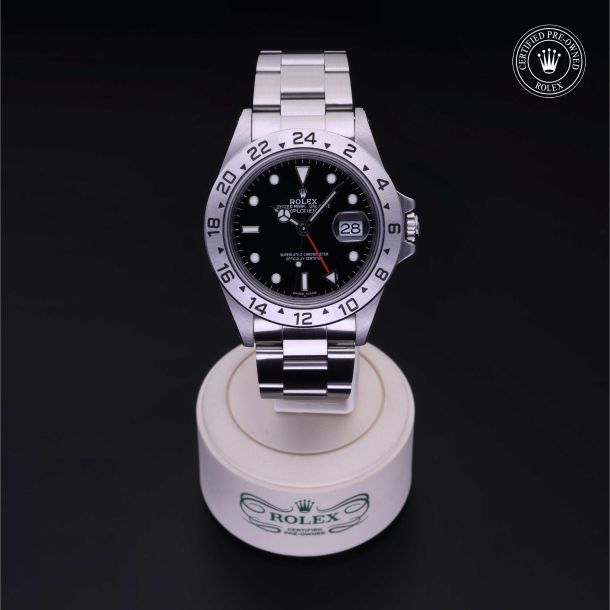Rolex Certified Pre-Owned Oyster Perpetual Explorer II Black Dial Watch 40mm - M16570-0012 2