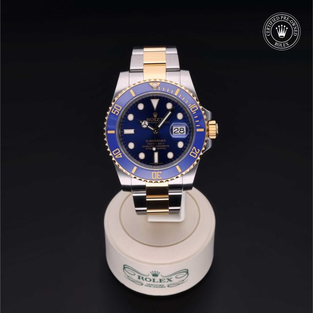 Rolex Certified Pre-Owned Submariner Date Blue Dial Watch 40mm - M116613LB-0005 2