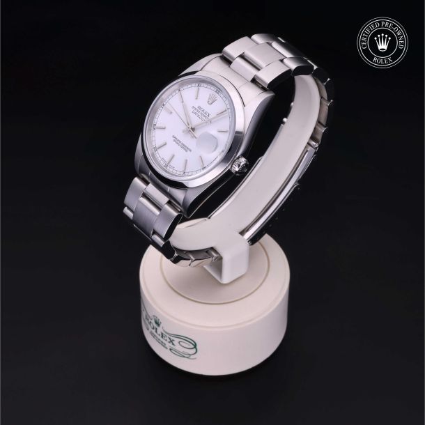 Rolex Certified Pre-Owned Oyster Perpetual Datejust 36 White Dial Watch 36mm - M16200-0032 3