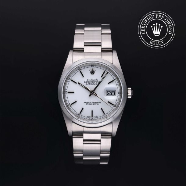 Rolex Certified Pre-Owned Oyster Perpetual Datejust 36 White Dial Watch 36mm - M16200-0032 1