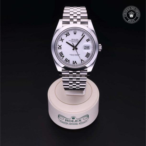 Rolex Certified Pre-Owned Datejust 41 White Dial Watch 41mm - M126300-0016 2