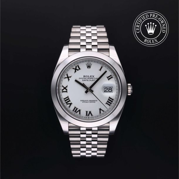 Rolex Certified Pre-Owned Datejust 41 White Dial Watch 41mm - M126300-0016 1
