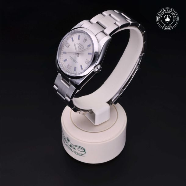 Rolex Certified Pre-Owned Oyster Perpetual 34 Silver Dial Watch 34mm - M114200-0008 3